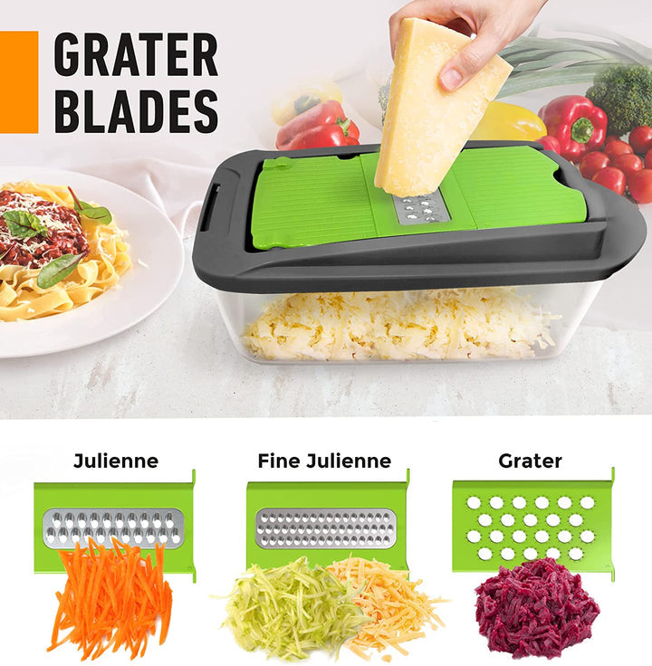 8 Blade Vegetable , Onion Chopper, Cutter, Dicer, Egg Slicer with Container