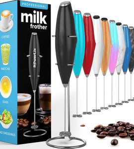 Milk Frother Handheld Maker For Coffee, Latte, Cappuccino, Hot Chocolate etc.