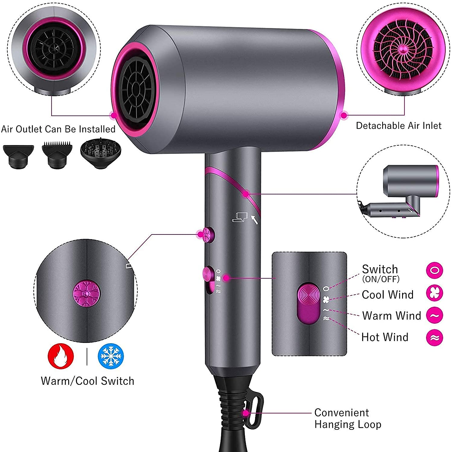 1900W Blow Dryer