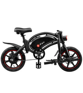 2 wheel portable folding metal black e-bike