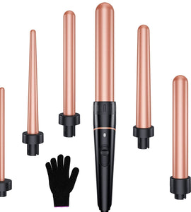 Interchangeable Curling Iron Wand Curler