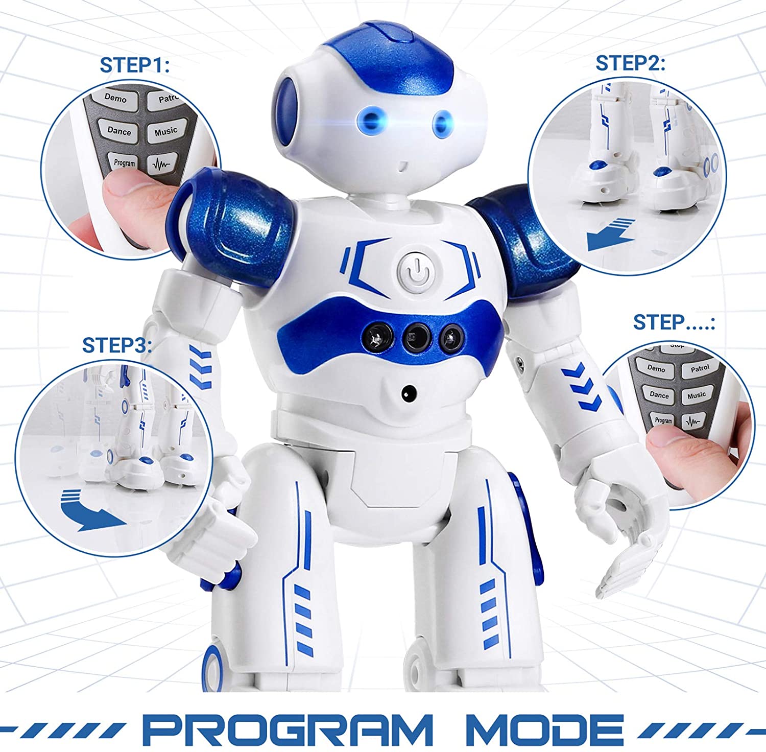 RC Robot Toy - Rechargeable, Hand Gesture Sensing, and More