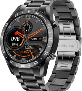 Men's Smart Watch with Stainless Steel Band