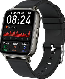 1.69'' HD Touch Screen Fitness Tracker Smartwatch for Android & iOS