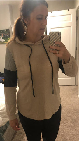 PINKMSTYLE Womens Color Block Hoodie Sweatshirts