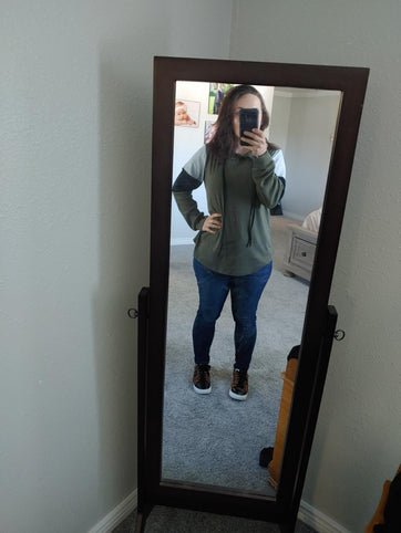 PINKMSTYLE Womens Color Block Hoodie Sweatshirts