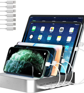 Charging Station for Multiple Devices Apple, 70W 7 Port USB C Charging Station with 30W PD Charger Port