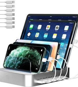 Charging Station for Multiple Devices Apple, 70W 7 Port USB C Charging Station with 30W PD Charger Port
