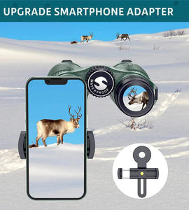 High Power Binoculars with BaK4 prisms, IPX7 Waterproof with Phone Adapter