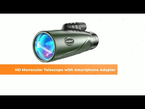 HD Monocular Telescope with Smartphone Adapter