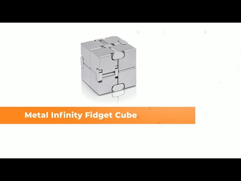 Fidget Cube New Version Fidget Finger Toys - Metal Infinity Cube Prime for Stress