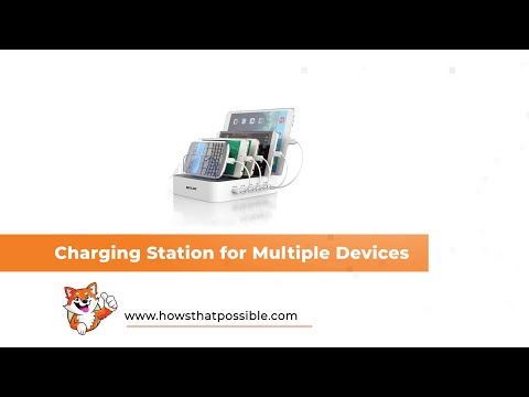Multi Device Charging Station  USB Charging Dock with Switch Cell Phone