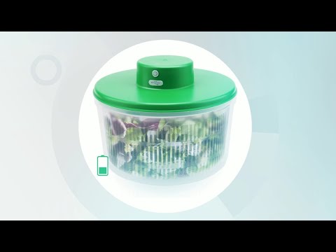 Automatic Compact Salad Cleaner and Spinner, USB Rechargeable