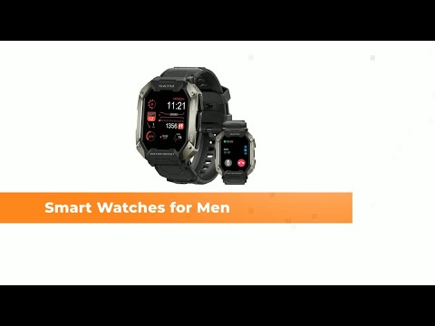 Smart Watches for Men ,100M Waterproof Rugged Military Grade Bluetooth Call(Answer/Dial Calls)，Health Tracker for Android Phones