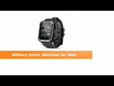 Military Smart Watches for Men IP68 Waterproof Rugged Bluetooth & Call