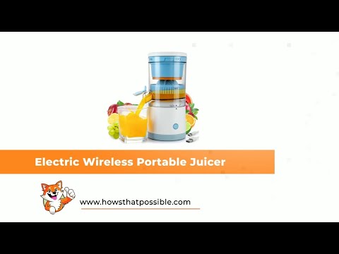 Kitchen Juice Vortex Lemon & Orange Juicer - Electric Citrus Squeezer & Presser - Rechargeable Juicer Machine - Wireless Portable Juicer