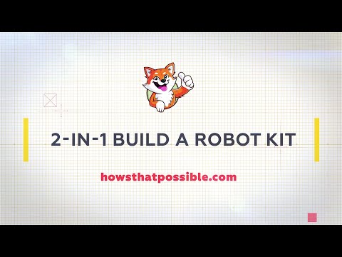 2-in-1 Build a Robot Kit,901 Pieces Remote & APP Controlled Robot