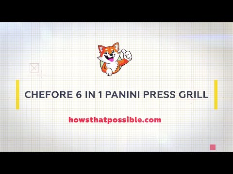 Chefore 6 in 1 Panini Press Grill
