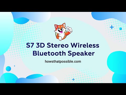 Wireless Bluetooth Speaker with 3D Stereo Sound