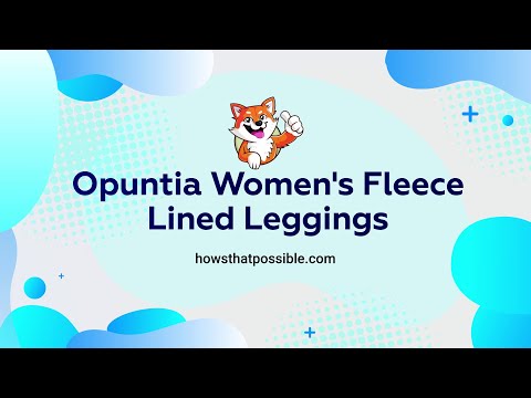 Opuntia 2 Pack Fleece Lined High Waisted Leggings