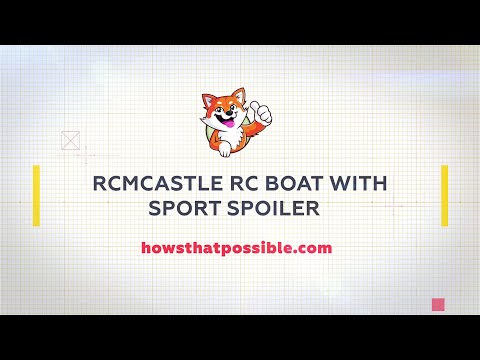 RCMCASTLE RC Boat with Sport Spoiler