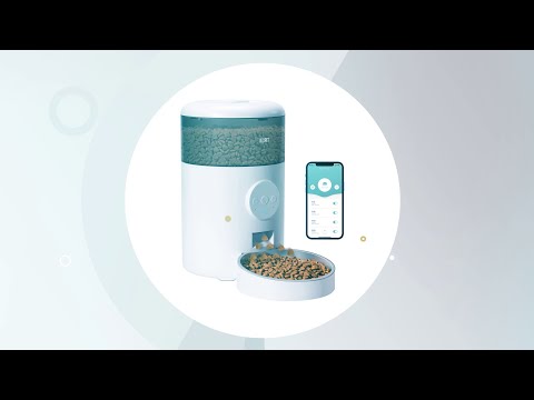 Automatic Cat Feeder,4L WiFi Food Dispenser for Cats and Dogs