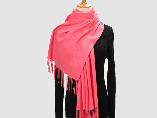 Winter Super Soft Luxurious Cashmere Scarf | Feel Knit Large Plaid Scarf for Women's